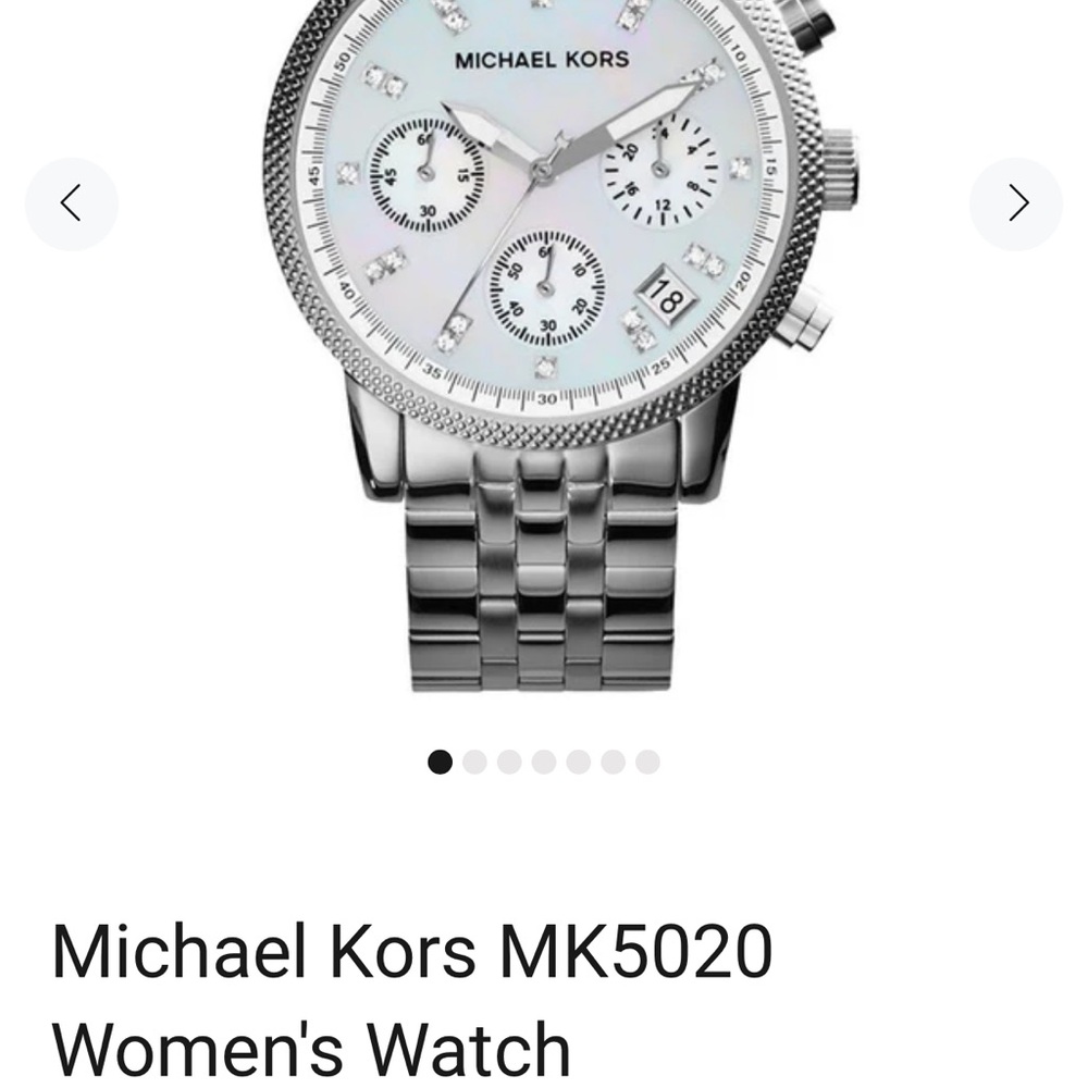 Michael Kors Silver Chronograph Watch